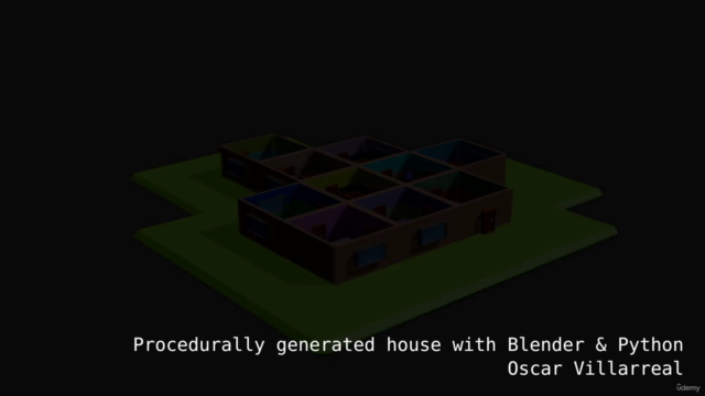 Procedurally generated house with Blender & Python – Screenshot 4