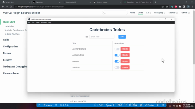 Build A TodoList with NestJS, TypeORM and Electron Vue – Screenshot 3