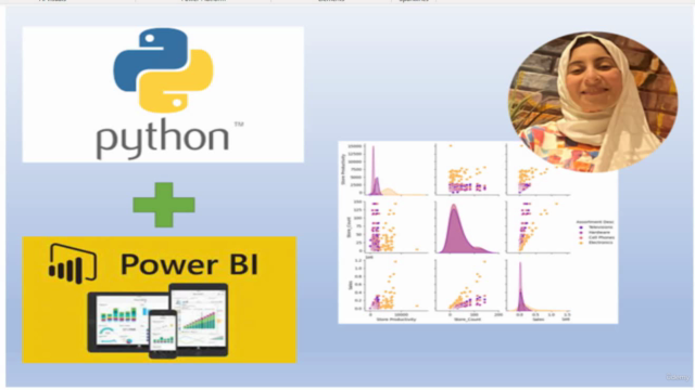 Use Python in Power BI in Arabic شرح بالعربي للبايثون – Screenshot 1
