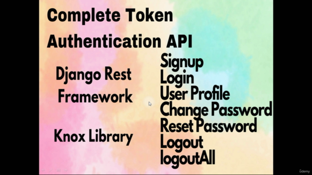 Build Complete REST API using Django Rest Framework, JWT – Screenshot 1