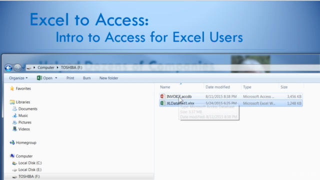 Excel to Access: Intro to Microsoft Access for Excel Users – Screenshot 2