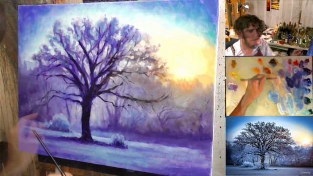 Impressionism: Paint this Winter Scene in Oil or Acrylic – Screenshot 3