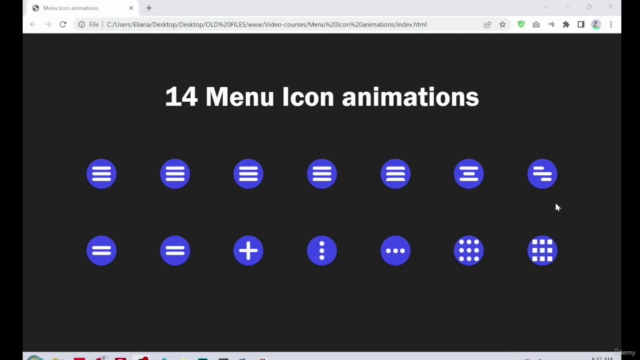 Animated Hamburger Icons with CSS – Screenshot 1