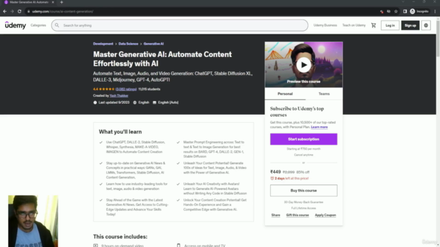 Master Generative AI: Automate Content Effortlessly with AI – Screenshot 2