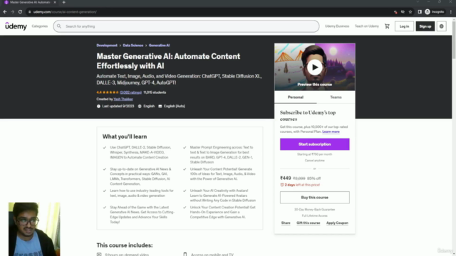 Master Generative AI: Automate Content Effortlessly with AI – Screenshot 4