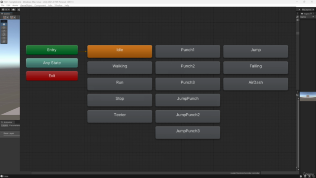 【3D】Unity 自製FSM，輕鬆完成角色的動作 – Screenshot 1