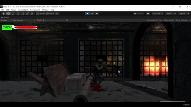 Create a Horror Zombie game in Unity - Screenshot_01