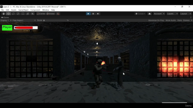 Create a Horror Zombie game in Unity - Screenshot_02
