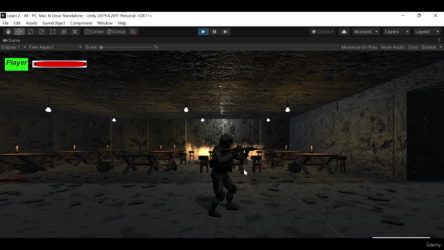 Create a Horror Zombie game in Unity - Screenshot_03