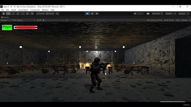 Create a Horror Zombie game in Unity - Screenshot_04