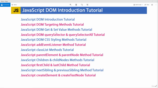 JavaScript DOM (Document Object Model) – Screenshot 2