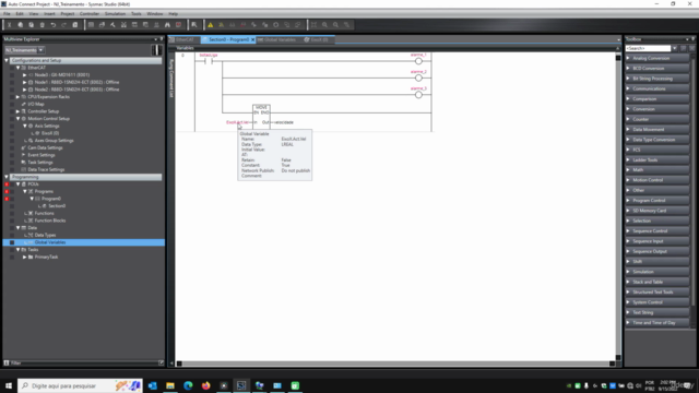 Sysmac Studio Programação Básico – Screenshot 4