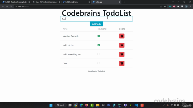 Build A TodoList with Elixir, Phoenix and SolidJs – Screenshot 1
