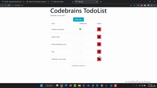 Build A TodoList with Elixir, Phoenix and SolidJs – Screenshot 2