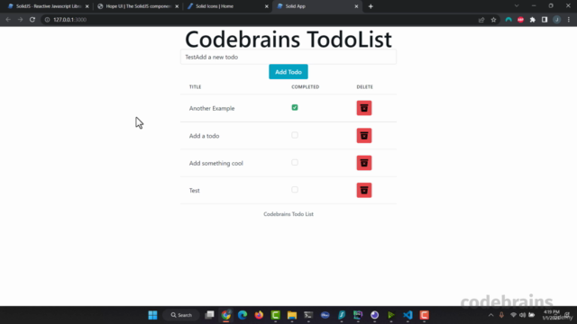 Build A TodoList with Elixir, Phoenix and SolidJs – Screenshot 4