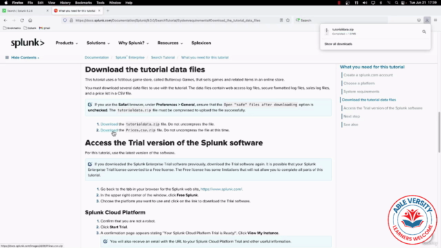 "Getting Data In" Splunk Training Course – Screenshot 4
