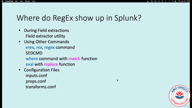 "Fields & Extractions" Splunk Course – Screenshot 2