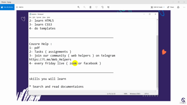 Complete Front-End In Arabic 2023 ( Level 1 : HTML5 & CSS3 ) – Screenshot 3