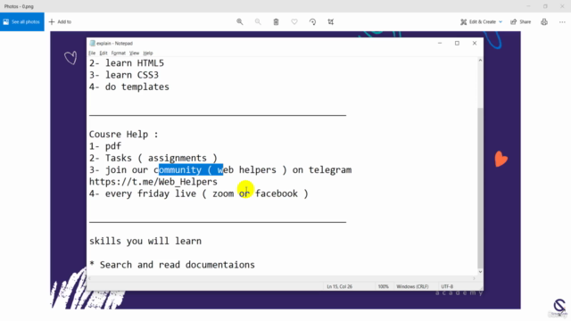 Complete Front-End In Arabic 2023 ( Level 1 : HTML5 & CSS3 ) – Screenshot 4