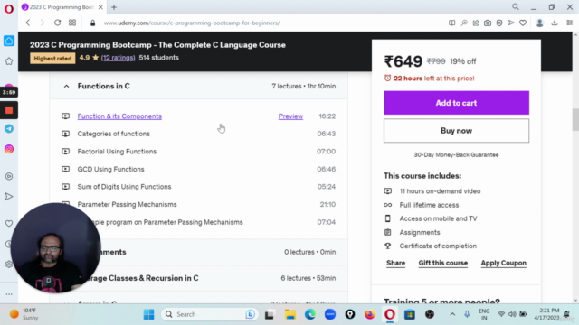 2025 C Programming Bootcamp - The Complete C Language Course – Screenshot 2