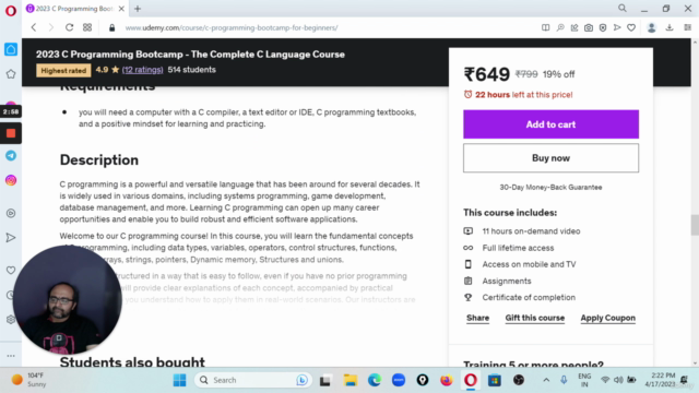 2025 C Programming Bootcamp - The Complete C Language Course – Screenshot 4