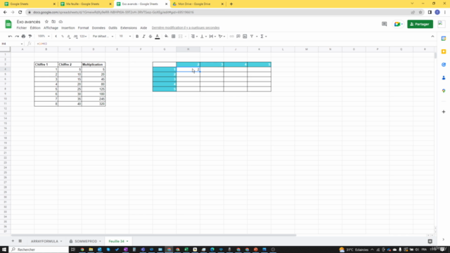 Maitriser Google Sheets: Niveau Avancé – Screenshot 4