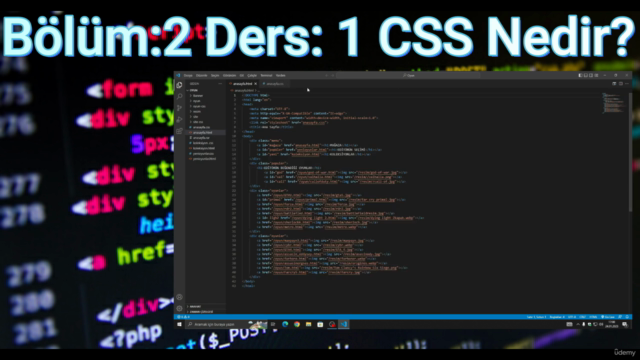 Sıfırdan Orta Düzey WEB Site Tasarımı (HTML5-CSS) Dersleri – Screenshot 2