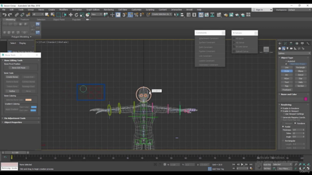 learn character rigging in 3ds max humanoid part 2 – Screenshot 1