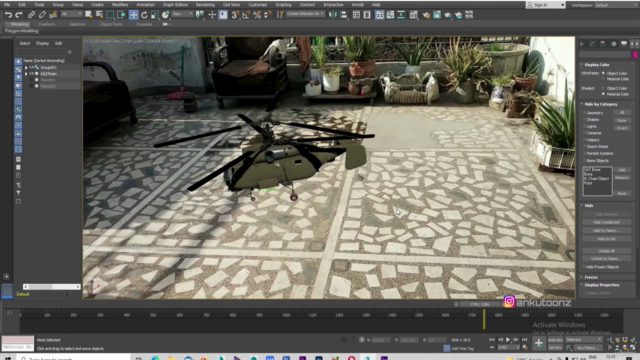 learn how to track animate 3d helicopter with real footage – Screenshot 3