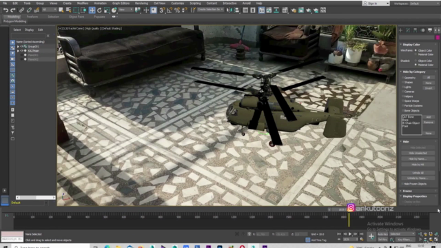 learn how to track animate 3d helicopter with real footage – Screenshot 4