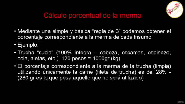 Costeo estructural del menú – Screenshot 1