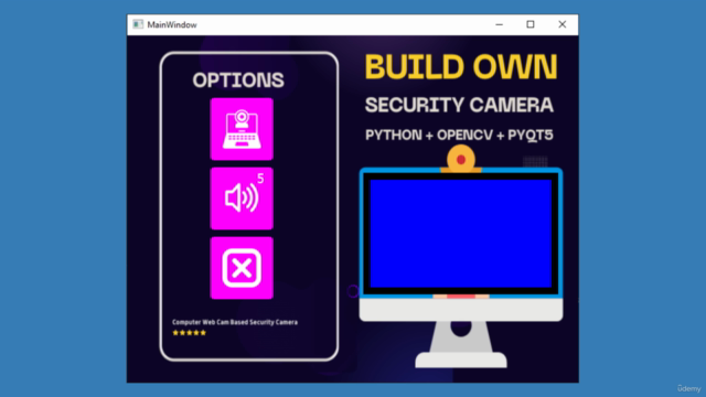 Build Complete Webcam Security Camera | Python OpenCv & Pyqt - Screenshot_01