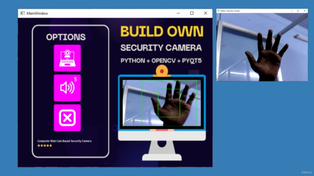 Build Complete Webcam Security Camera | Python OpenCv & Pyqt - Screenshot_03