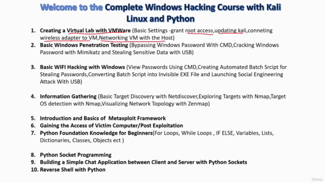 Complete Windows Hacking Course with Kali Linux and Python – Screenshot 1