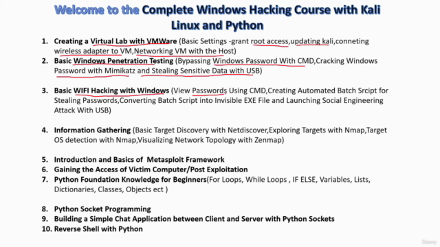 Complete Windows Hacking Course with Kali Linux and Python – Screenshot 2