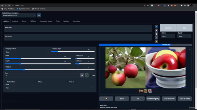 AI art with Blender and Stable Diffusion w/ midjourney Model – Screenshot 2