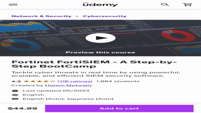 Fortinet FortiSIEM - A Step-by-Step BootCamp – Screenshot 1