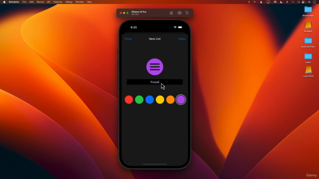 Building a Reminders App Clone with SwiftUI & Core Data – Screenshot 2