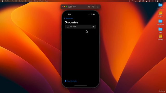 Building a Reminders App Clone with SwiftUI & Core Data – Screenshot 3