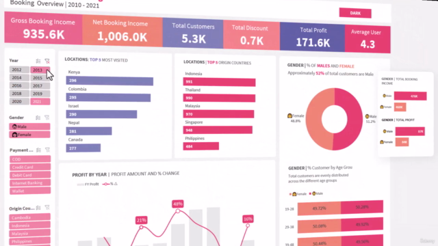 Create rich and interactive Dashboard using Microsoft Excel. – Screenshot 2
