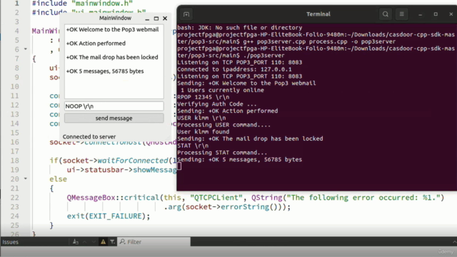 How to design a (SMTP, POP3) Mail server C++ Guided project – Screenshot 1