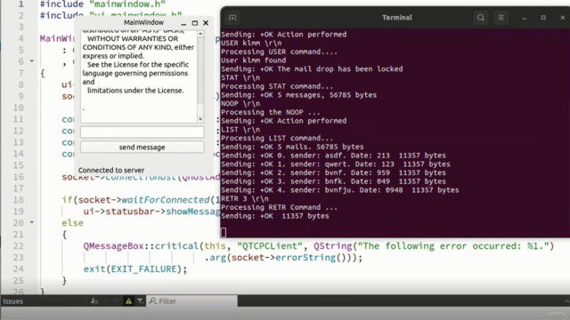 How to design a (SMTP, POP3) Mail server C++ Guided project – Screenshot 2