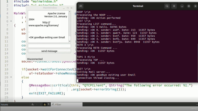 How to design a (SMTP, POP3) Mail server C++ Guided project – Screenshot 3