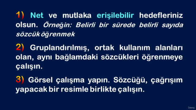 RESİMLİ ve ALIŞTIRMALI İnteraktif İNGİLİZCE KELİME KURSU – Screenshot 2