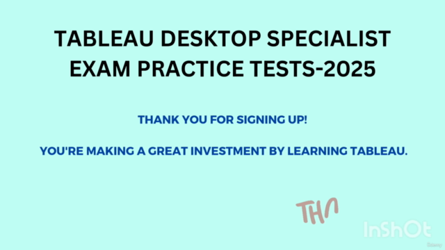 Tableau Desktop Specialist Certification-Practice Tests 2025 – Screenshot 1