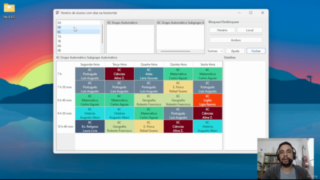 Curso Básico de Criação de Horário Escolar Automatizado FET – Screenshot 2