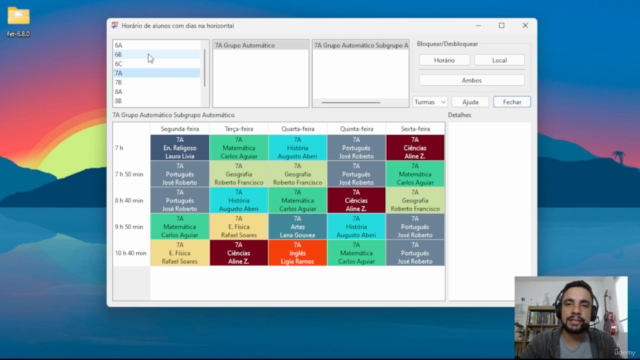 Curso Básico de Criação de Horário Escolar Automatizado FET – Screenshot 4