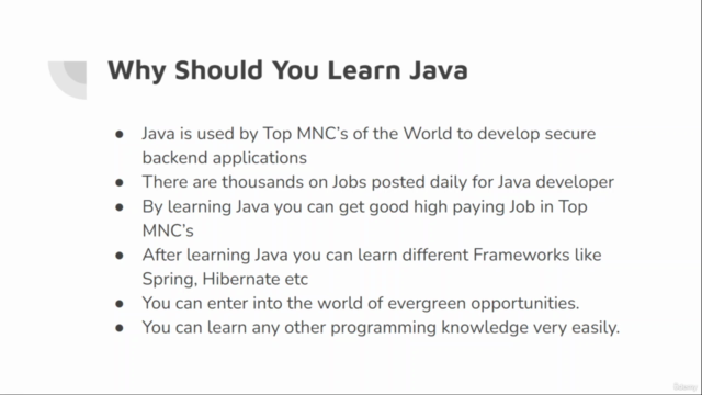 Zero to Hero Java Course for Beginners with Capstone Project – Screenshot 1