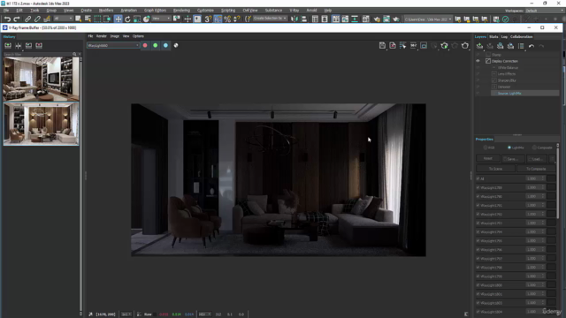How to model/render a photorealistic living in 3ds max/Vray - Screenshot_01