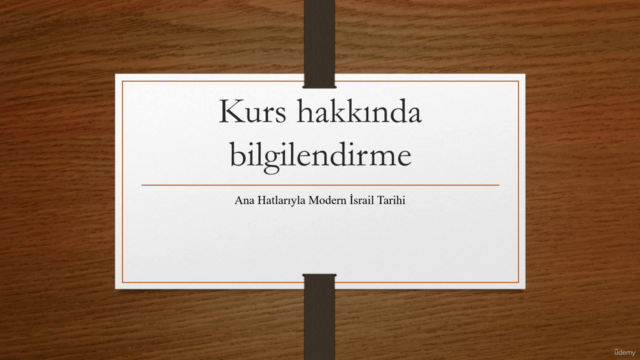 Anahatlarıyla İsrail Tarihi – Screenshot 1